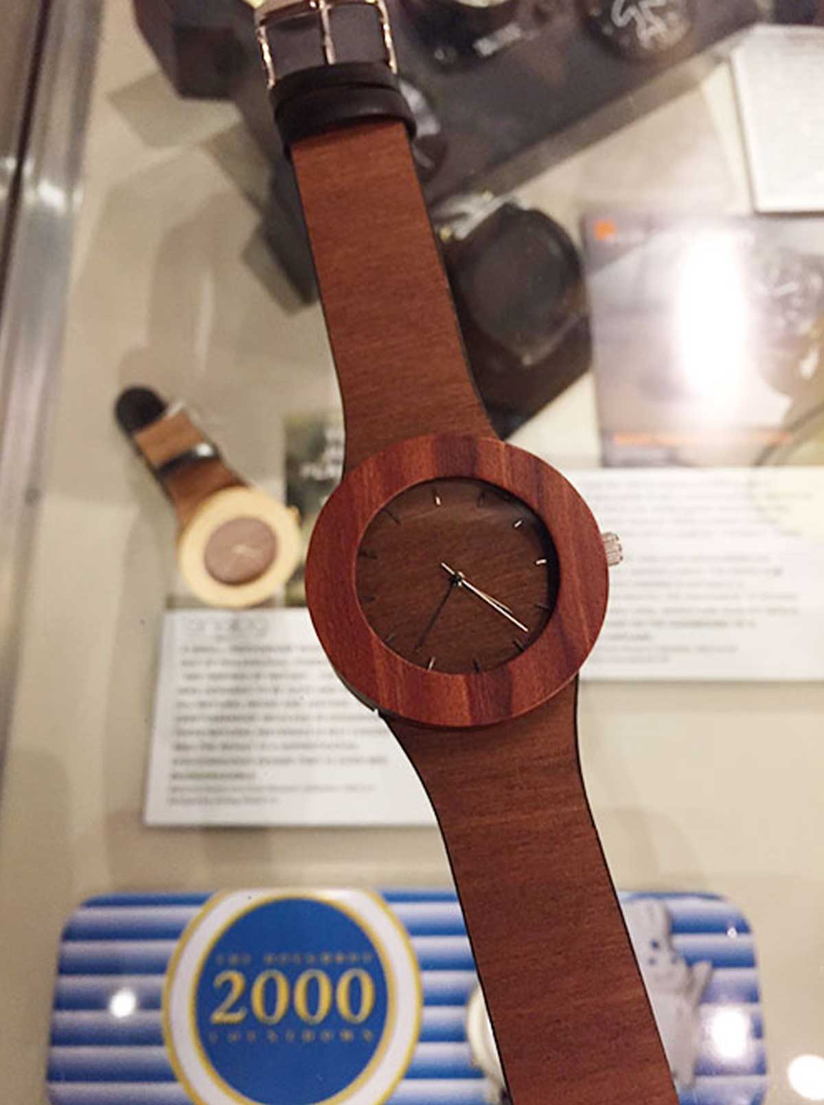 Analog Watch Co.'s Red Sanders and Makore watch with their Bamboo and Teak watch in background