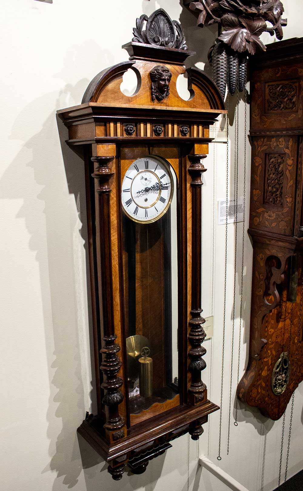 Late 19th-century Vienna regulator clock 